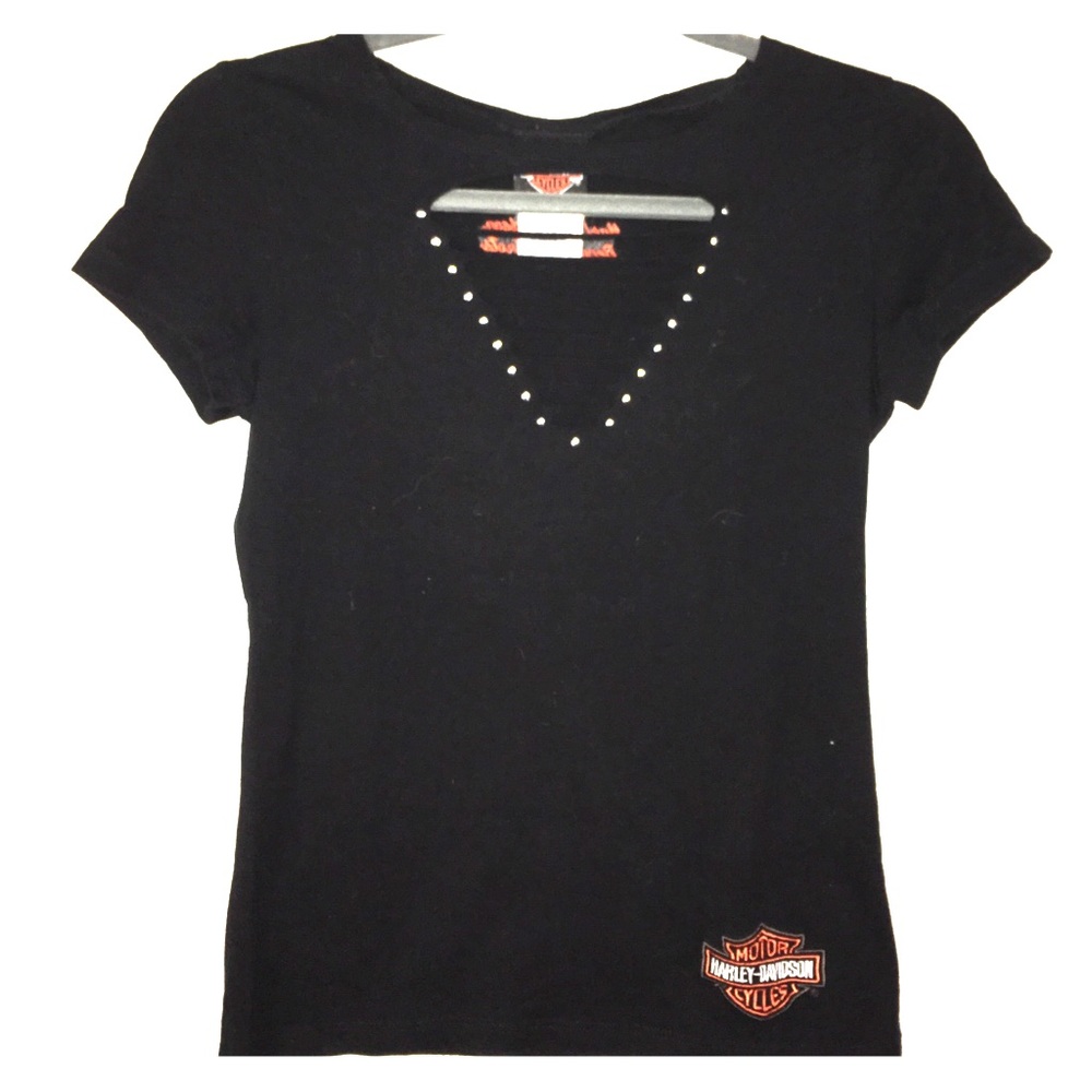 Women’s cut up Harley Davidson Tee